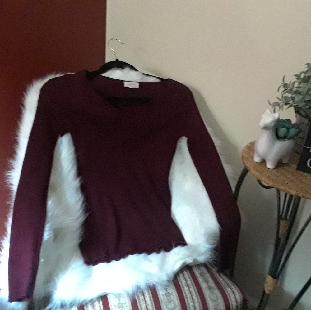 Burgundy sweater